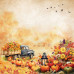 Набір скраппаперу, Bright Autumn, 10 аркушів, 20x20 см, Фабрика Декору