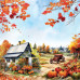 Набір скраппаперу, Bright Autumn, 10 аркушів, 20x20 см, Фабрика Декору