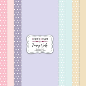 Набор скрапбумаги Funny Dots, 15x15см, 10 листов, Фабрика Декору