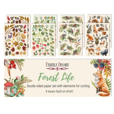 Набор двусторонних картинок для вырезания Forest Life 15х20см, Фабрика Декора