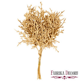 Набор веточек аспарагуса цвет золото, 10шт, Фабрика декору