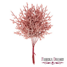 Набор веточек аспарагуса цвет коралловый, 10шт, Фабрика декору