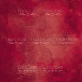 Аркуш двостороннього паперу для скрапбукінгу, Burgundy aquarelle & Blackberry #42-03, 30,5х30,5 см, Фабрика декору