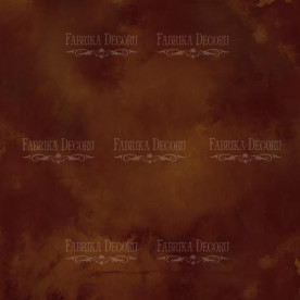 Лист двусторонней бумаги для скрапбукинга, Brown aquarelle & Milk chocolat  #42-05, 30,5х30,5 см, Фабрика декора