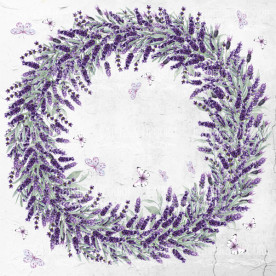 Лист двусторонней бумаги для скрапбукинга Journey to Provence #46-02 30,5х30,5 см, Фабрика Декора