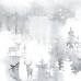 Лист двостороннього паперу для скрапбукінгу Winter melody #47-03 30,5х30,5 см, Фабрика Декору