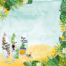 Лист двостороннього паперу для скрапбукінгу Wild Tropics #49-01 30,5х30,5 см, Фабрика Декору