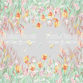 Лист двусторонней бумаги для скрапбукинга Scent of spring #50-04 30,5х30,5 см, Фабрика Декора