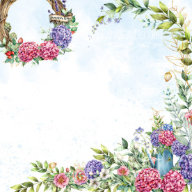 Лист двусторонней бумаги для скрапбукинга Summer mood #51-03 30,5х30,5 см, Фабрика Декора