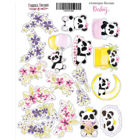 Набор наклеек (стикеров) 17 шт My little baby girl #026 Фабрика Декора
