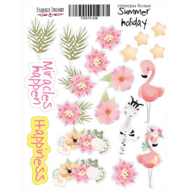 Набор наклеек, стикеров, 20 шт, Summer holiday #036 , Фабрика Декора