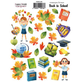 Набор наклеек (стикеров) #078, Back to School, Фабрика Декору