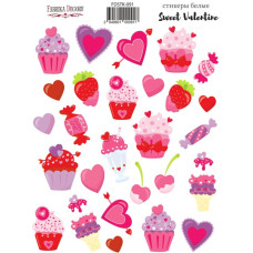 Набор наклеек (стикеров) 26 шт Sweet valentine #091, Фабрика Декора