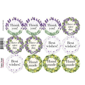 Набор наклеек, стикеров для журналинга #1-036, Фабрика Декора