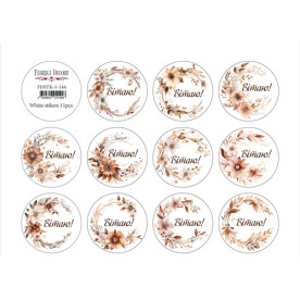 Набор наклеек (стикеров) для журналинга #1-144 Вітаю, Фабрика Декора