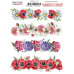 Набір наклейок (стікерів) 4 шт Summer flowers #117, Фабрика Декору