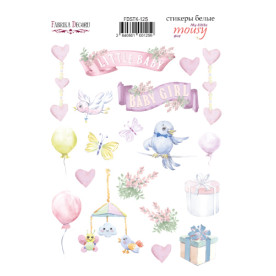 Набір наклейок (стікерів) 19 шт My little mousy girl # 125, Фабрика Декору