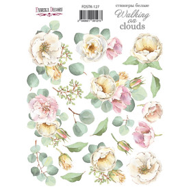 Набор наклеек (стикеров) 21 шт Walking on clouds #127, Фабрика Декору