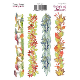Набір наклейок (стікерів) 4 шт Colors of Autumn # 133, Фабрика Декору
