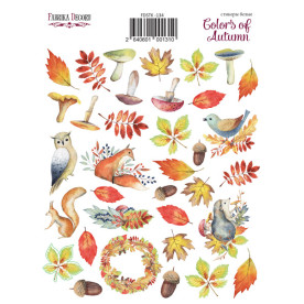 Набор наклеек (стикеров) 35 шт Colors of Autumn #134