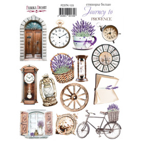 Набір наклейок (стікерів) 14 шт Journey to provence # 135