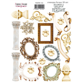 Набір наклейок, стікерів, Family Heritage # 155, 20 шт, Фабрика Декору