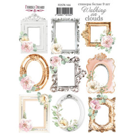 Набір наклейок, стікерів, Nostalgia # 166, 9 шт, Фабрика Декору