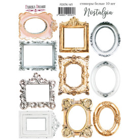 Набор наклеек, стикеров, Nostalgia #167, 10 шт, Фабрика Декора