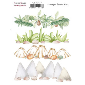 Набір наклейок, стікерів, 4 шт, Dinosauria # 177, Фабрика Декору