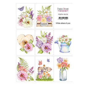 Набір наклейок для планерів #18-019 Весняний сад, Фабрика Декору