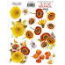 Набір наклейок, стікерів, 14 шт, Autumn botanical diary, бежевий, # 226, Фабрика Декору