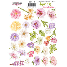 Набір наклейок (стікерів) 28од, Spring inspiration #241, Фабрика Декору