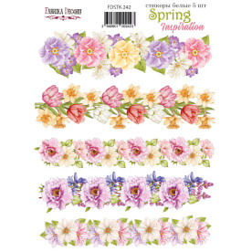 Набір наклейок (стікерів) 5од, Spring inspiration #242, Фабрика Декору