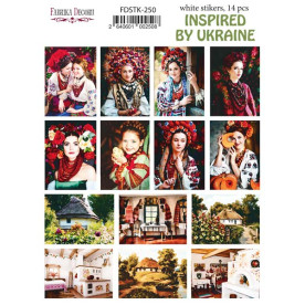 Набір наклейок (стікерів) для журналінга #250 Inspired by Ukraine, Фабрика Декору