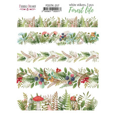 Набор наклеек (стикеров) 5шт Forest life #257, Фабрика Декора