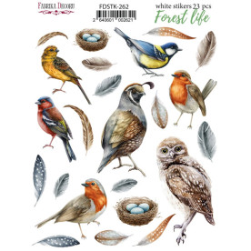 Набор наклеек (стикеров) 23шт Forest life #262, Фабрика Декора