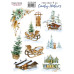 Набір наклейок (стікерів) 9шт Country winter #268, Фабрика Декору