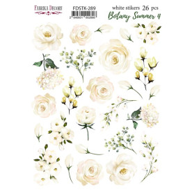 Набор наклеек (стикеров) 26шт Botany summer #289, Фабрика Декора