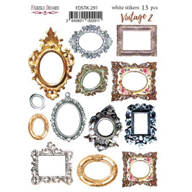 Набір наклейок (стікерів) 13шт Vintage #291, Фабрика Декору