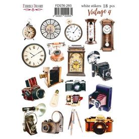 Набір наклейок (стікерів) 18шт Vintage #293, Фабрика Декору