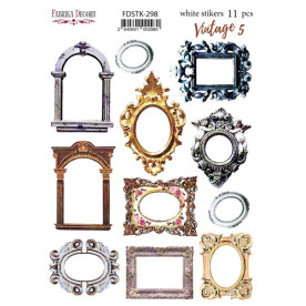 Набір наклейок (стікерів) 11шт Vintage #298, Фабрика Декору