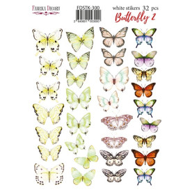 Набор наклеек (стикеров) 32шт Butterfly #300, Фабрика Декора