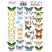 Набор наклеек (стикеров) 40шт Butterfly #301, Фабрика Декора