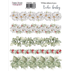 Набір наклейок (стікерів) 6шт Boho Baby #338, Фабрика Декору