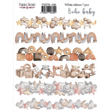 Набір наклейок (стікерів) 7шт Boho Baby #339, Фабрика Декору