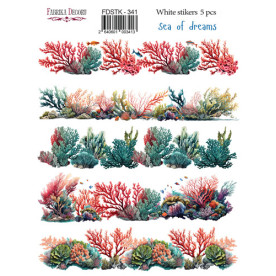 Набір наклейок (стікерів) 5 шт Sea of dreams #341, Фабрика Декору