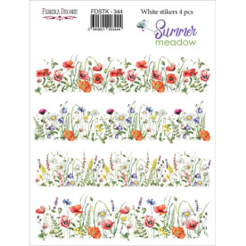 Набір наклейок (стікерів) 4 шт Summer Meadow #344, Фабрика Декору