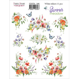 Набор наклеек (стикеров) 11 шт Summer meadow #346, Фабрика Декора