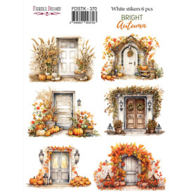 Набір наклейок (стікерів) 6 шт Bright Autumn #370, Фабрика Декору