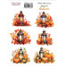 Набір наклейок (стікерів) 6 шт Bright Autumn #373, Фабрика Декору